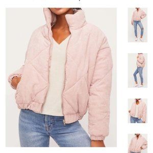 Quilted Corduroy Bomber Jacket
